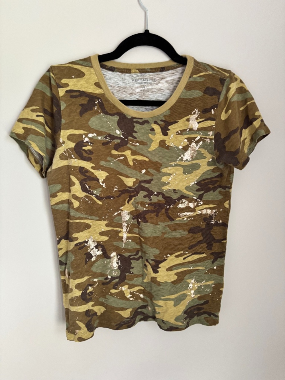 J.Crew Mercantile Camo Graphic Tee | Olive Green | Size Small